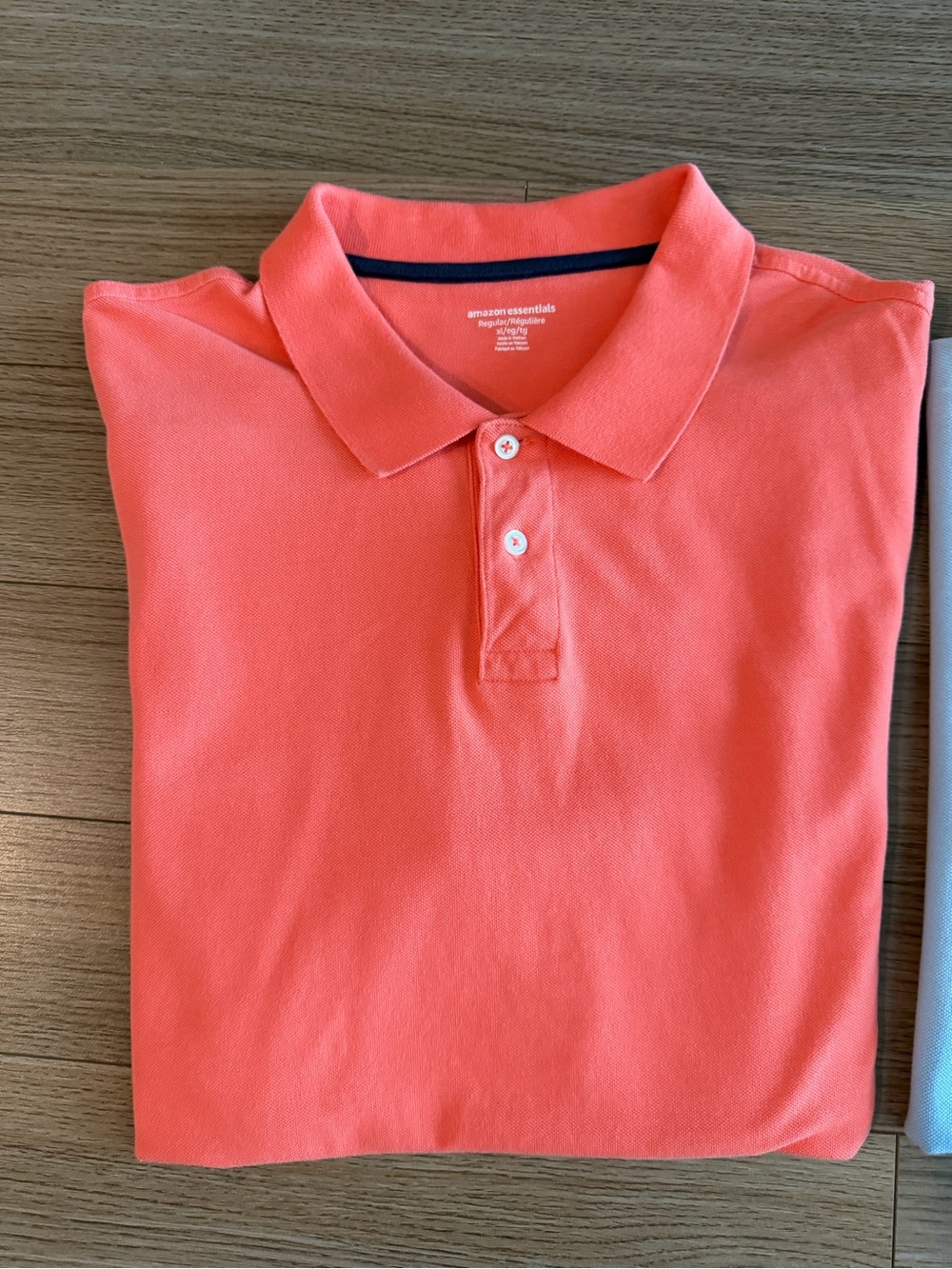 Men's Polo Shirts XL 100% Cotton Regular Fit Blue Orange Set of 2 - Picture 2 of 15